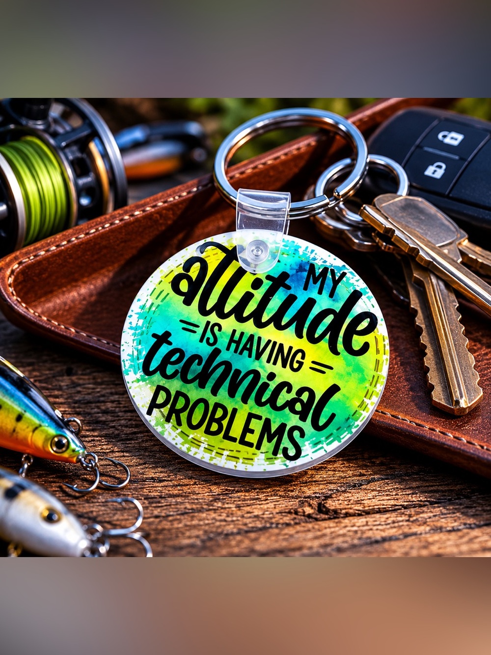 My attitude Is Having Technical Issues Keychain